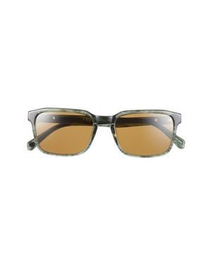 Eyebobs Seymour Glass 52Mm Polarized Rectangular Sunglasses - Multicolor