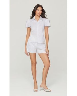 Generation Love Murphy Pearl Embellished Poplin Shirt - White