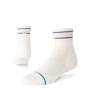Stance Wiley Light Performance Run Quarter Socks - White