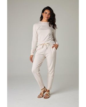 eavolu® Serengeti Eco-Luxe Fleece Slim Pant - Gray