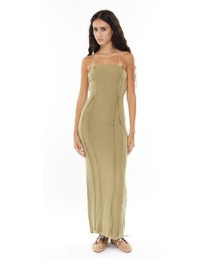 MOTHER OF ALL Papper Strapless Maxi Dress - Metallic