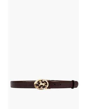Cavalinho Cavalo Lusitano 917 Leather Belt With Oval Buckle - White
