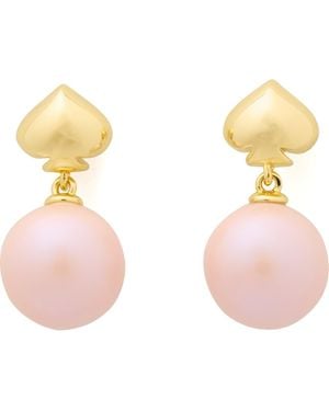 Kate Spade Pearlie Faux Pearl Drop Earrings - Pink