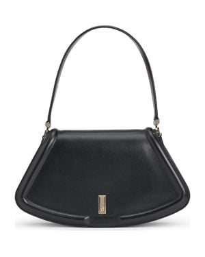 BOSS Ariell Leather Shoulder Bag - Black