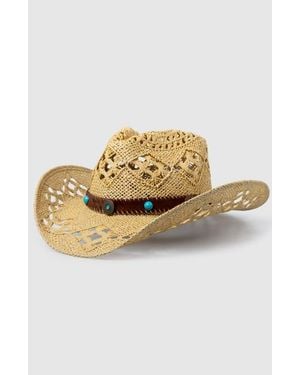 Manuela Twister Ranch Handwoven Straw Sun Hat - Natural