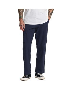 RVCA Americana 2 Flat Front Cotton Twill Chinos - Blue
