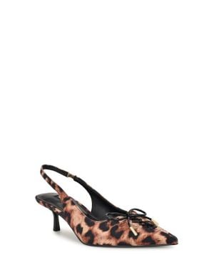 Nine West Anora Slingback Pointed Toe Pump - Brown