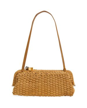 Jacquemus Large Pochette Salon Clutch - Brown