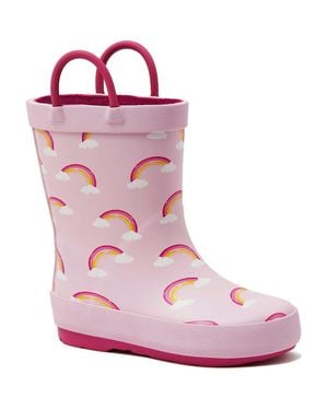 Lands' End Toddlers Pull On Splash Rubber Rain Boots - Pink