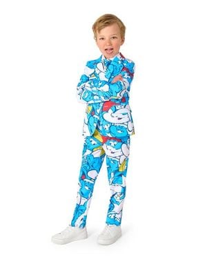 Opposuits Kids' The Smurfs Two-Piece Suit & Tie Set - Blue