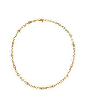 DARIUS Diamond Fairy Station Chain Necklace - White