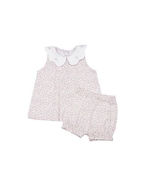 Cuclie Sophie Short Set For Toddler And Little Kid - White