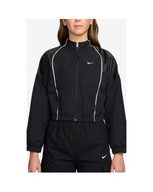 Nike Sportswear Shrunken Water Repellent Track Jacket - Black