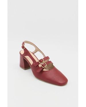 Stivali New York Marie Mary Janes Shoes - Red