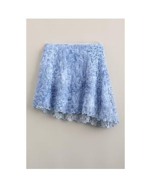 Treasure & Bond Kids' Asymmetric Lace Skirt - Blue