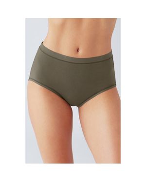 Wacoal Understated Cotton Blend Briefs - Green