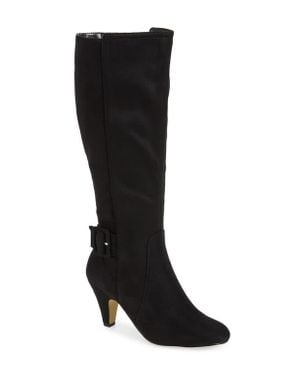 Bella Vita Troy Knee High Buckle Boot - Black
