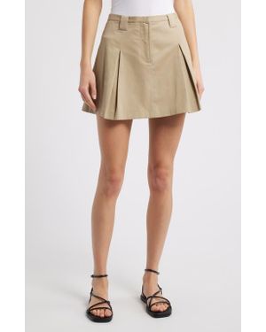 Rails Alfie Pleated A-Line Mini Skort - Natural