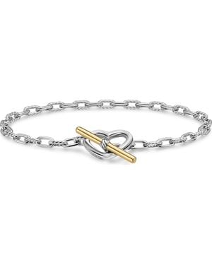 David Yurman Dy Madison Heart Toggle Bracelet - Metallic