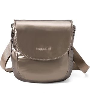 Baggallini Swift Flap Mini Crossbody - Brown