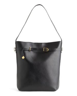 Madewell The Essential Belted Bucket Tote - Black