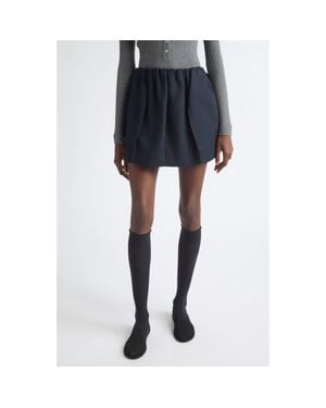 Nackiyé Montage Cotton Miniskirt - Black