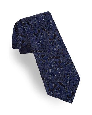 Ted Baker Paisley Silk Tie - Blue