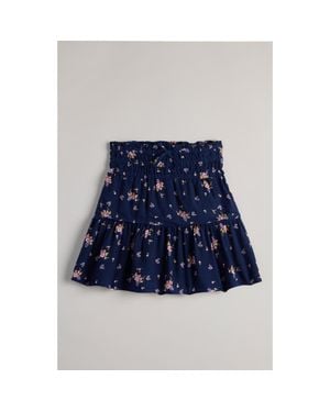Treasure & Bond Kids' Ruffle Tiered Skirt - Blue