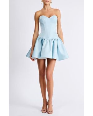 navy blue dress for baby girl Helsi Dresses | Linda Sequin Strapless Minidress | Color: Silver | Size: L
