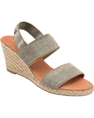 Andre Assous Allison Wedge Sandal - Metallic