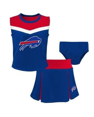 Outerstuff Girls Preschool Buffalo Bills Spirit Cheerleader Two-Piece Set With Bloomers - Blue