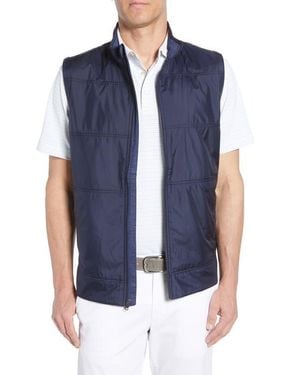 Cutter & Buck Stealth Hybrid Quilted Full Zip Vest - Blue