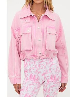 Beach Riot Isola Crop Jacket - Pink