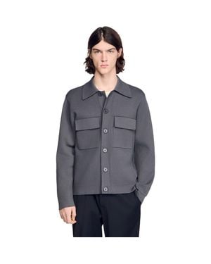 Sandro Milano Knit Jacket - Gray