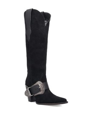 Dingo Yeehottie Over The Knee Western Boot - Black