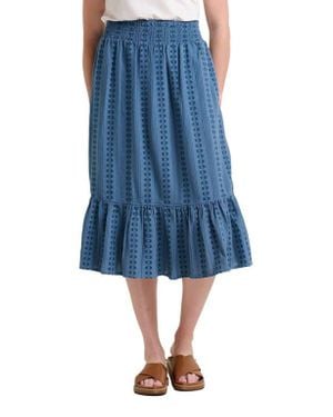 Toad & Co. Cipher Midi Skirt - Blue