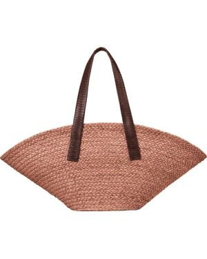 Cesta Collective Large Raffia Taco Tote - Brown