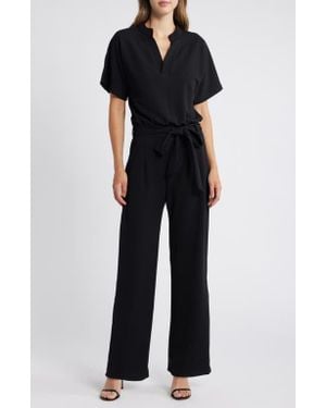 NIKKI LUND Toni Belted Jumpsuit - Black