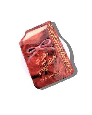 Solar Eclipse Hand Painted 'Pride & Prejudice' Phone Grip - Red