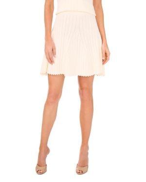 Ted Baker Pointelle Rib Sweater Skirt - White
