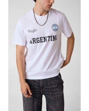 Guess Gj Regular Fit World Cup T-Shirt - White