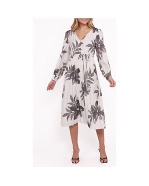 Petal & Pup Grainne Floral Print Long Sleeve Midi Dress - Multicolor