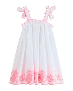 Next Kids' Embroidered Trim Sundress - Pink