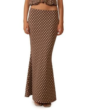 Montce Natalia Cover-Up Maxi Skirt - Brown