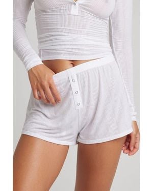 Negative Underwear Whipped Boyfriend Short - White