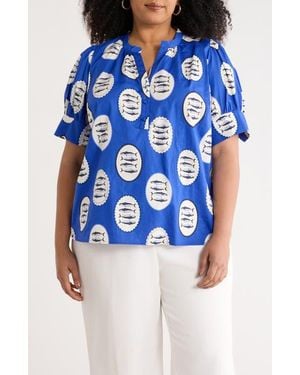 Sugarlips Sardine Sea Rosio Cotton Top - Blue