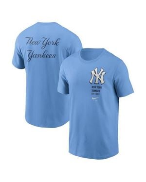 Nike New York Yankees Record Shattered T-Shirt - Blue