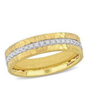 Julianna B Cubic Zirconia Eternity Band 14K Two-Tone - Metallic