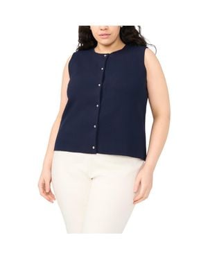 Halogen® Knit Vest - Blue