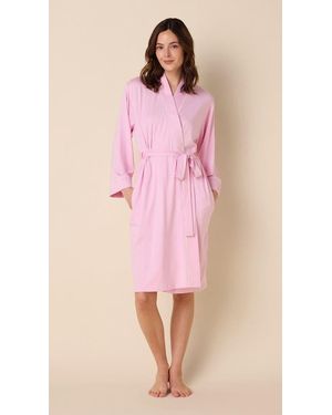 The Cat's Pajamas Pima Knit Robe - Pink